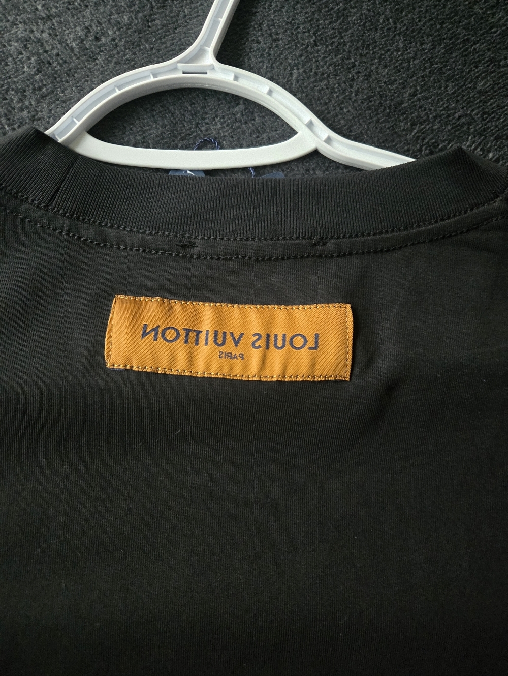 Louis Vuitton Black Short Sleeve Logo Collar T-Shirt - Picture 2 of 3